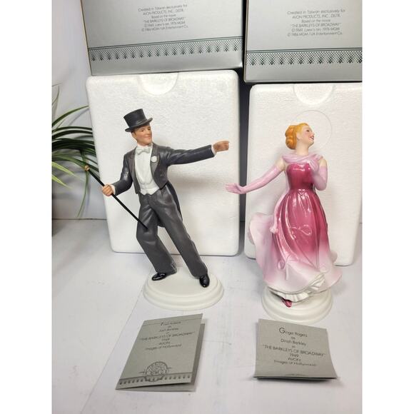 Vintage Avon Images of Hollywood, Fred Astaire and Ginger Rogers Figurines - Picture 1 of 4